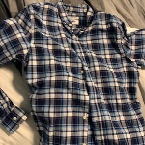 Old Navy Blue plaid Long sleeve button down.
